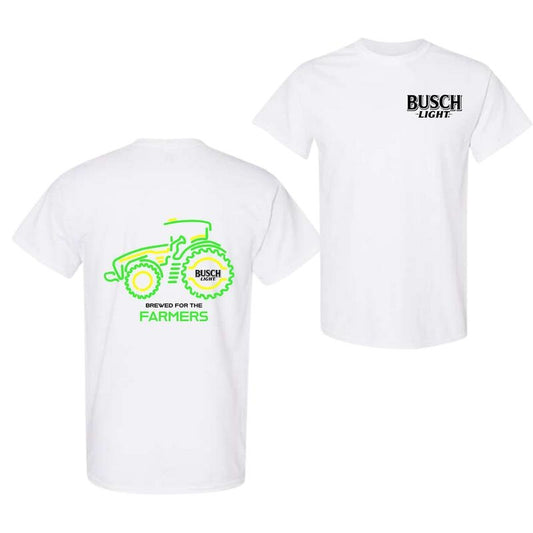 Busch Light Farmers Tractor 2-sided T-shirt, Busch Light T shirt Full Color For Men And Women