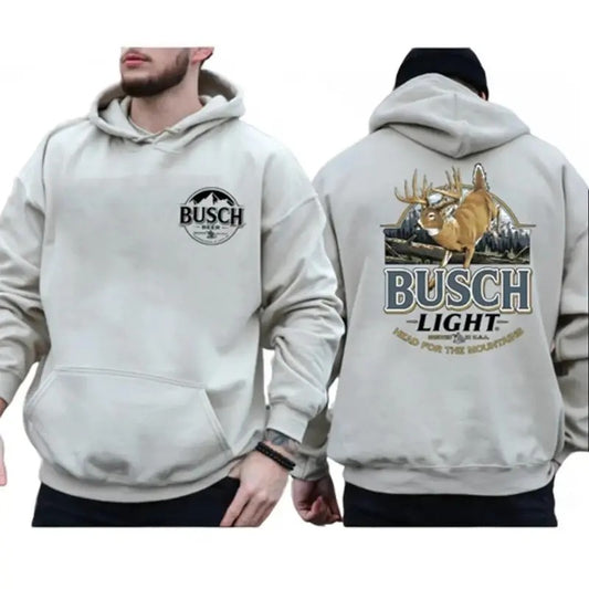Busch Light Head For The Mountains Hoodie & Sweater, Men's & Women's Tops Hoodie, Busch Light Sweatshirt