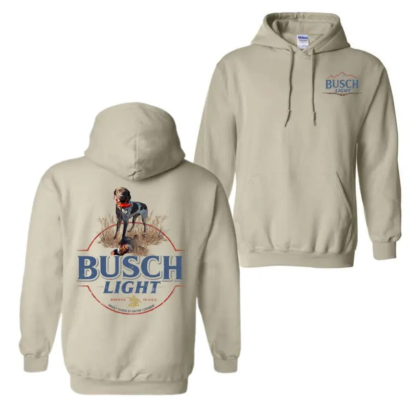 Busch Light Hunting 2 Sided Hoodie Sweatshirt T-Shirt, Busch Light Shirt For Men And Women, Trendy, Menswear, Fabric