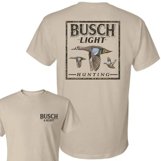 Busch Light Hunting Camo Duck T-Shirt, Unisex T-Shirt, Full Color T-Shirt, For Men, For Women Menswear Top Small Underwear