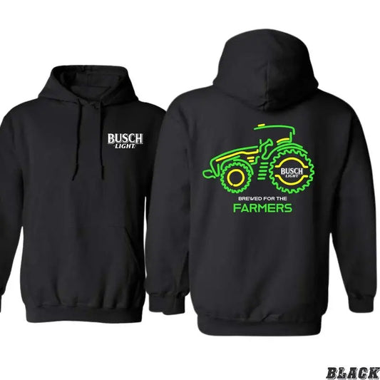 Bussch Light Tractor Everyday Wear Hoodie -Sweatshirt - Tshirt, Brewed for the Farmers Sweaters, For Men, For Women