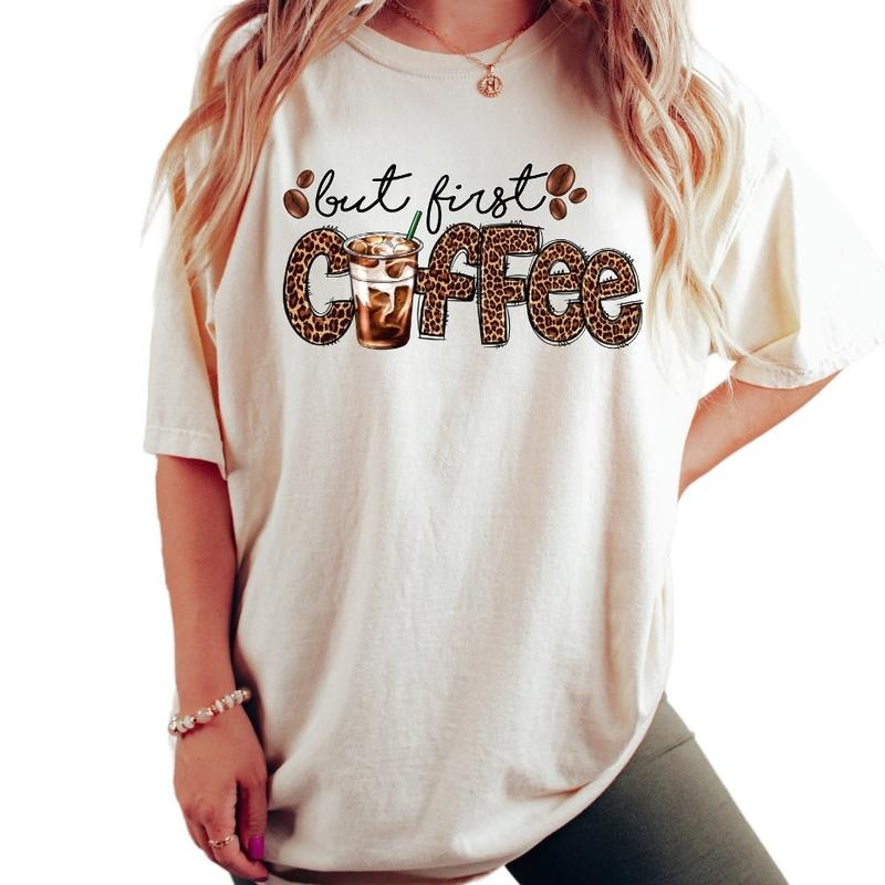 But First FOG Leopard T-Shirt Women'WB shield Casual Short Sleeve Top Breathable Cotton Tee for Spring Winter Party Wear...