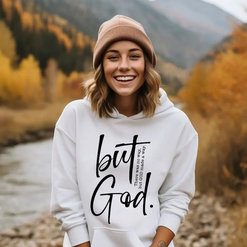 But God Hoodie - Christian Religious Hoodie, Comfortable Design, Available in Various Colors for Women, Ideal Gift, and...