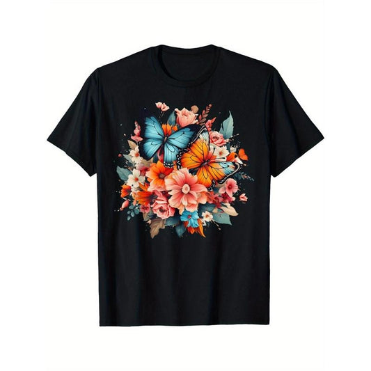 Butterfly - Futuristic nature design T-shirt Made in USA
