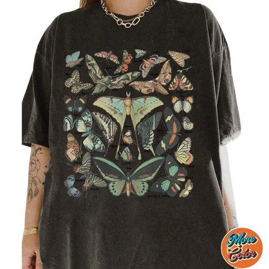 Butterfly & Moth Cottagecore Aesthetic Shirts, Cotton Unisex T-shirt, Crew Neck, Size S- 3XL, Menswear Top, Womenswear Top Underwear Streetwear