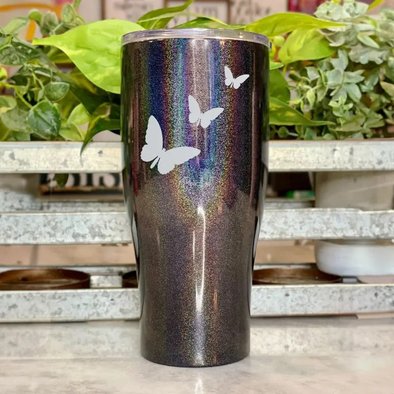 Butterfly Laser Etched Tumbler T-Shirts, Hoodie, Sweatshirt | DripVista.com