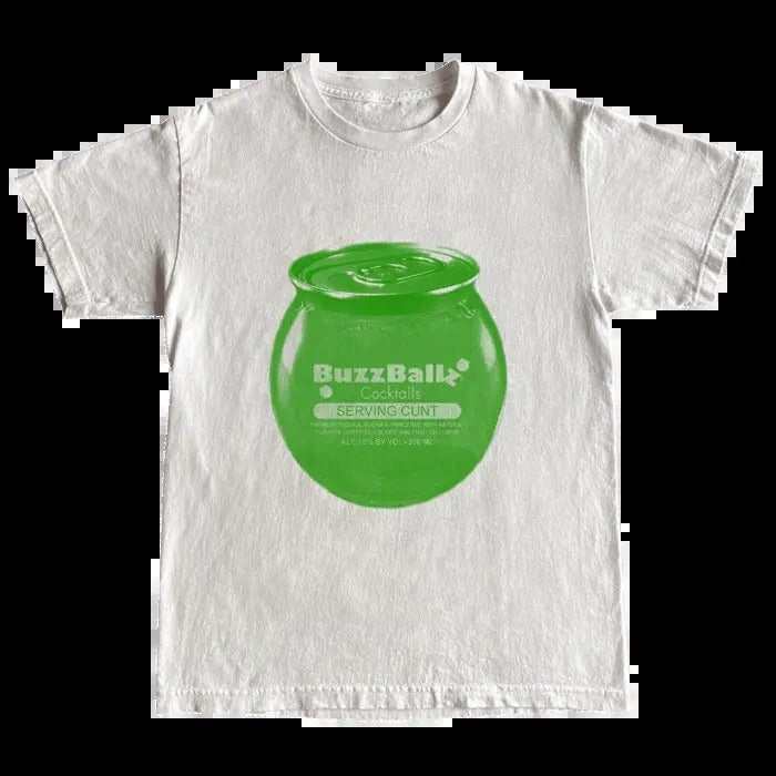 Buzz Ballz White Shirt, Vintage graphic Tee, Gift for Man and Woman Hoodie, Sweatshirt | DripVista.com