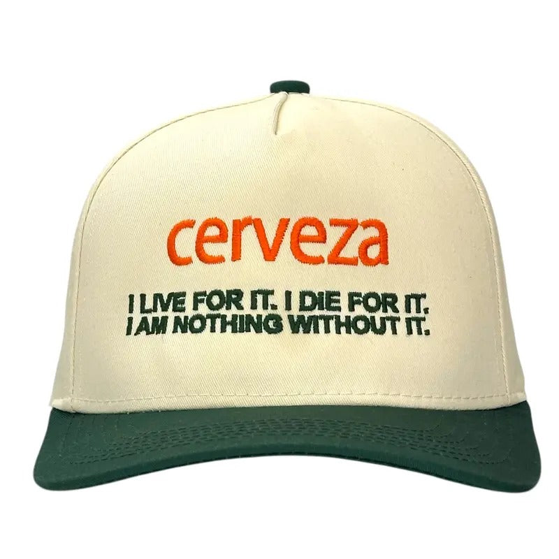 CERVEZA HAT Custom Embroidered T-Shirts, Hoodie, Sweatshirt | DripVista.com