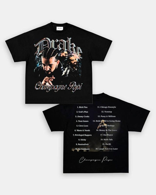 CHAMPAGNE PAPI TEE - SWEATSHIRT - HOODIE 2SIDES, DRAKE TEE, GRAPHIC TEES, RAPPER TSHIRT, MUSIC TOUR, GIFT FOR FANS TTP