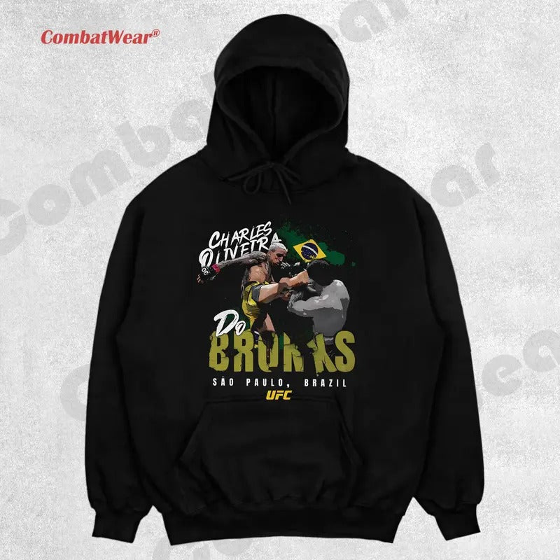 CHARLES OLIVEIRA-DO BRONXS TEE,Boxing T-shirt, Fighter Tee, Boxer Shirt, Sports Shirt, Vintage Boxing Tee, Graphic Boxing Champ T-Shirt Hoodie