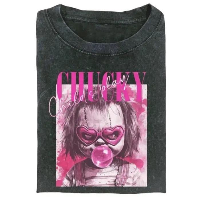 CHUCKY T-SHIRT, Funny Halloween Shirt, Unisex T-Shirt, Y2K 90s Graphic Shirt, gift for her, him, Womenswear Top, Halloween Shirt