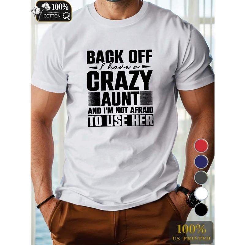 CRAZY AUNT Pure Cotton Men's Tshirt Comfort Fit Made in USA Hoodie, Sweatshirt | DripVista.com