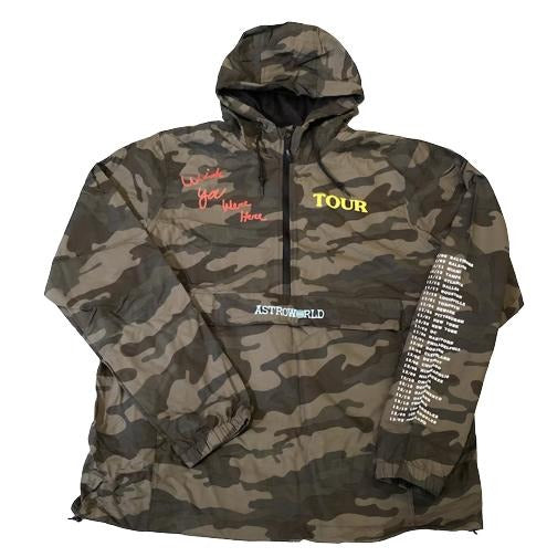 Cactus Jack Astroworld Anorak Camo Hoodie for Men Camouflage Menswear