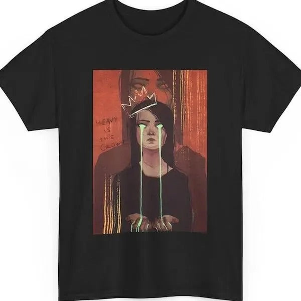 Caitlyn Heavy is The Crown T shirt, Arcane Tshirt, Jayce, Heimerdinger, Viktor, Vi, League of Legends, Christmas gift, Arcane merch