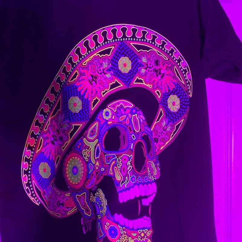 Calavera charro T-shirts Cotton