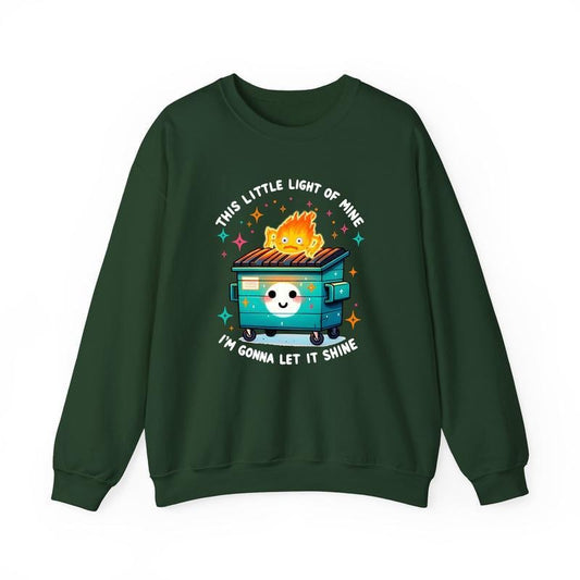 Calcifer Dumpster Fire Shirts Emotional Dumpster Fire TShirt, This Little Light of Mine, Mental Health, Howls Moving Castle Shirt, Anime Shirt
