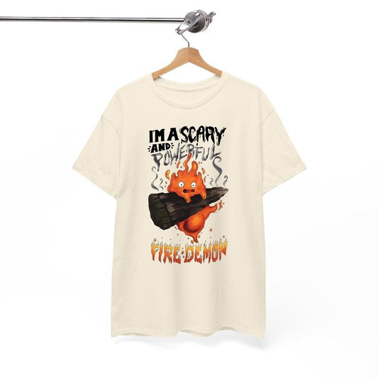 Calcifer Scary & Powerful Fire Demon Howl's Moving Castle T-Shirtstyle{n002}2