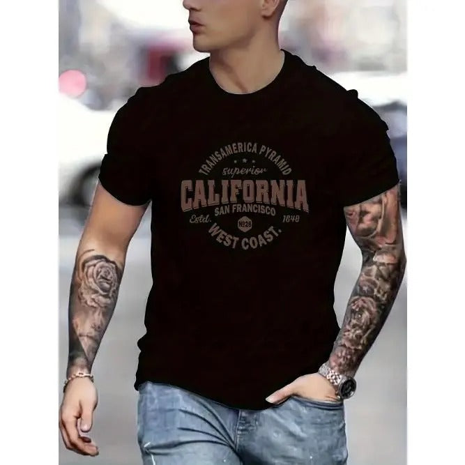 California Graphic Print T-Shirt
