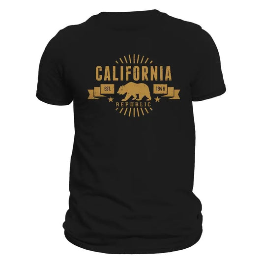 California Republic Established 1846 Men's T-Shirt Casual Classic