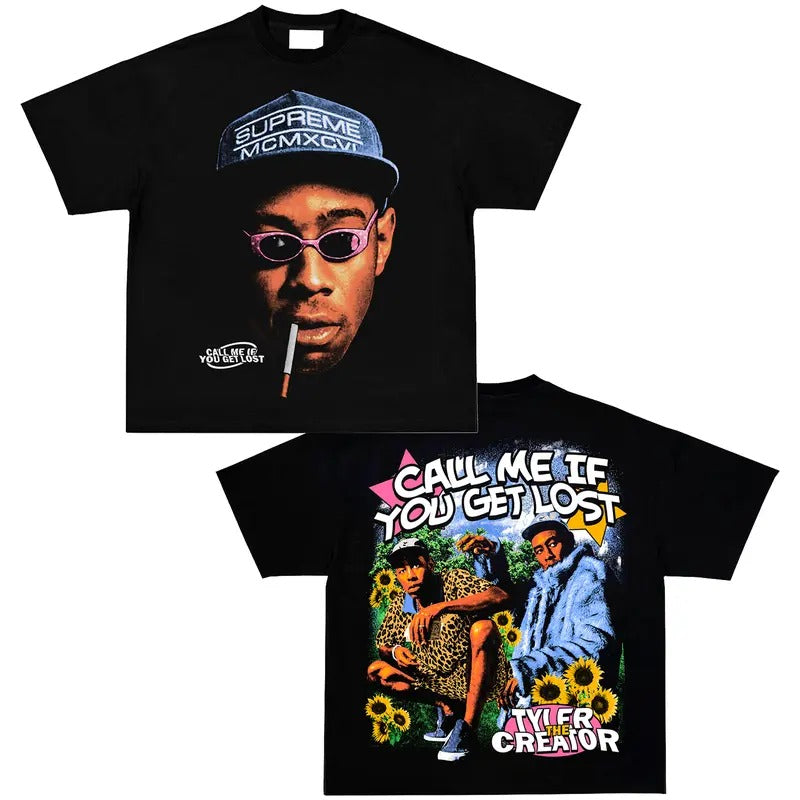 Call Me If You Get Lost Vintage Rapper Graphic Tee Shirt Hip Hop Y2k Merch Men Women Menswear Top Medium Stylish Hoodie,...