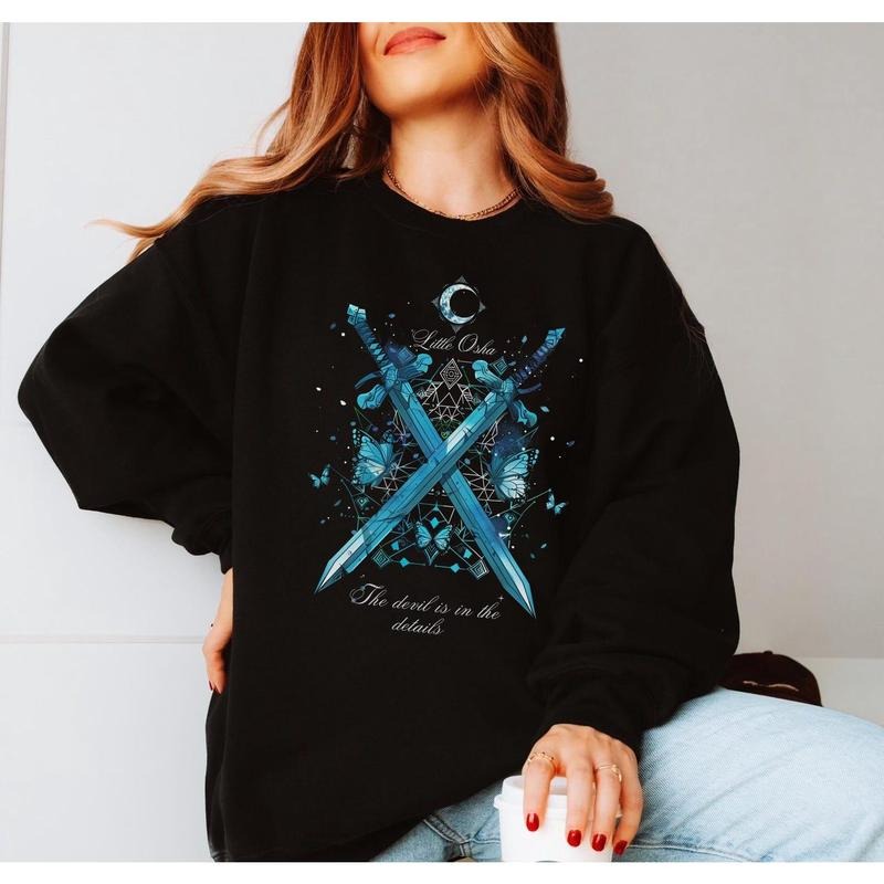 Callie Hart Quicksilver Sweater, Little Osha Graphic, Stylish Bookish Apparel, Sweatshirt, T-shirt, Hoodie | DripVista.com