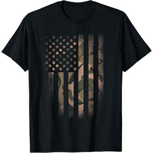 Camo American Flag Usa Military Tactical Camouflage Desert T-Shirt Made in USA Hoodie, Sweatshirt | DripVista.com