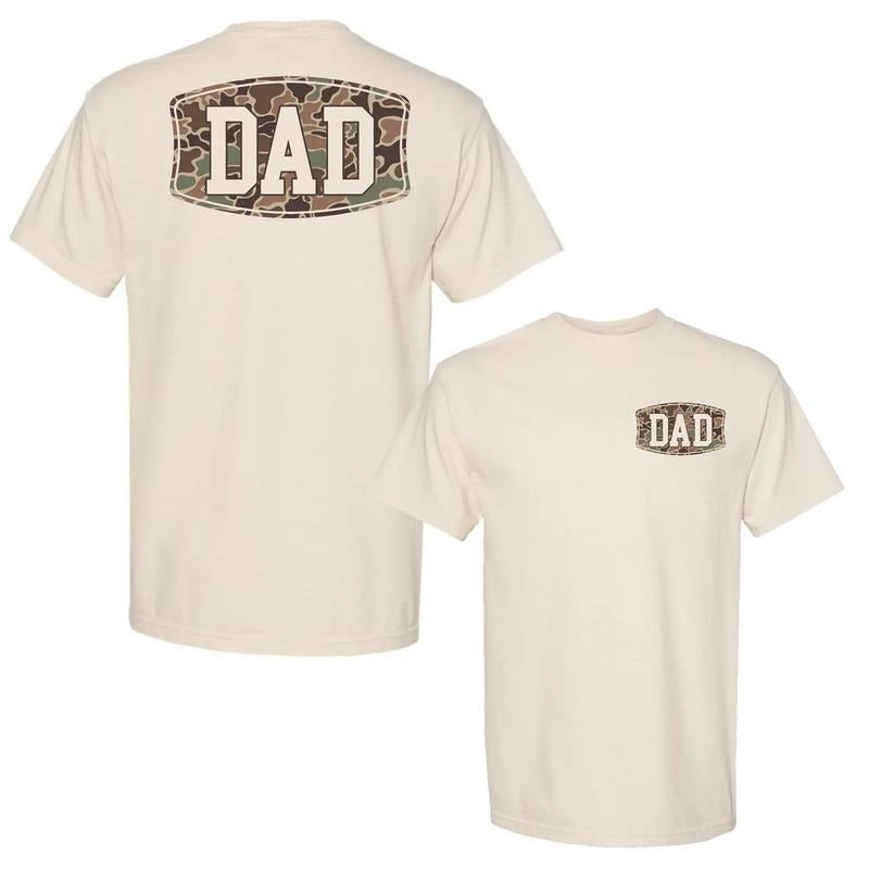 Camo Dad T-Shirt, Stylish T-Shirt for Casual Wear, Thoughtful Gift for Father's Day or Birthday