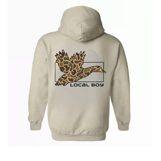 Camo Duck Huntin Hoodie, Old School Camo Shirt, Local Boy Camo Hoodie, Coquette Shirt Bow Shirt, Fall Shirt Unisex Shirt, Casual Cotton Graphic Shirt Gift For Men And Women Full Size Full Color TTP