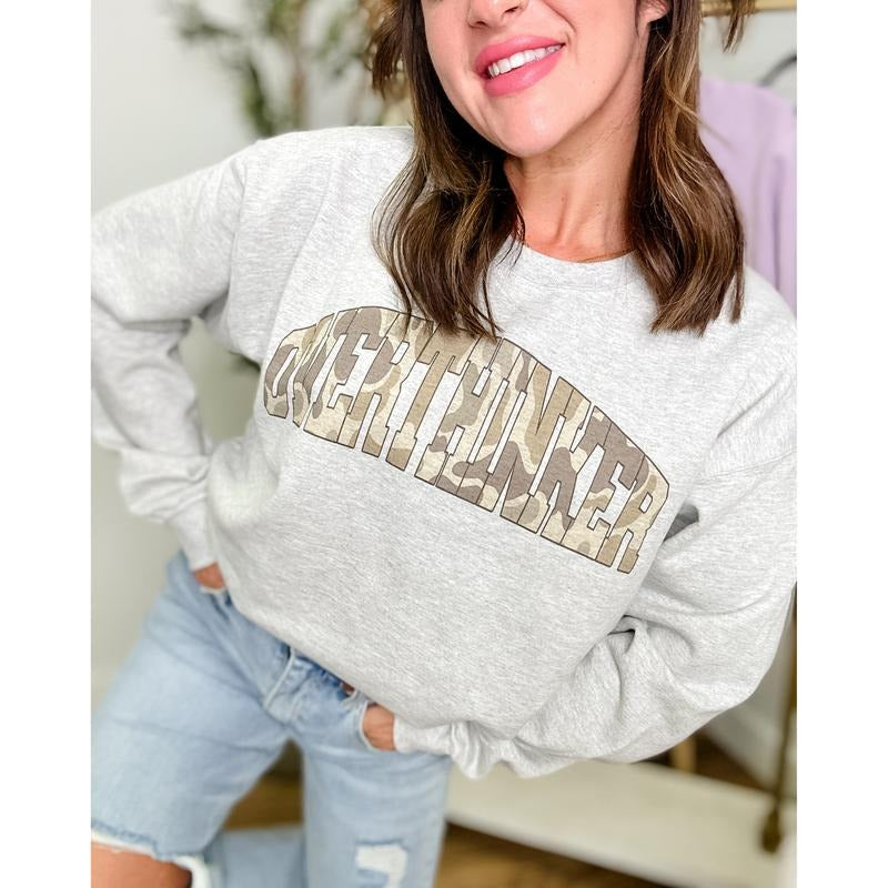 Camo Overthinker Graphic Top