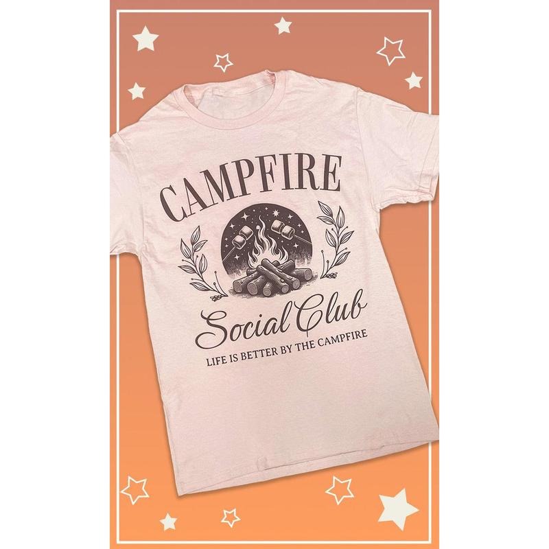 Campfire Social Club Graphic T-Shirt Hoodie, Sweatshirt | DripVista.com