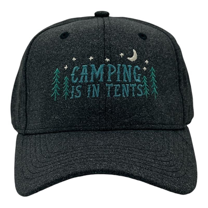 Camping is In Tents Hat Funny Sarcastic Outdoors Novelty Cap Funny Hats Sarcastic  Funny Camping  Novelty Caps for Men...