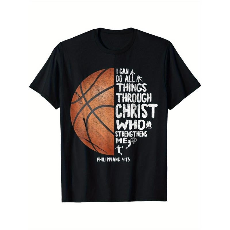Can do all things through Christ Philippians 4:13 Basketball T-Shirt made in usa Hoodie, Sweatshirt | DripVista.com