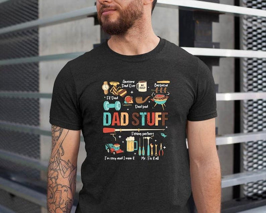Can't Talk Right Now Doing Hot Dad Stuff Funny Dad Shirt, Dad Life Shirt, Trendy Funny Dad T-Shirt,Retro Father Shirts,Father's Day,Cool Dad
