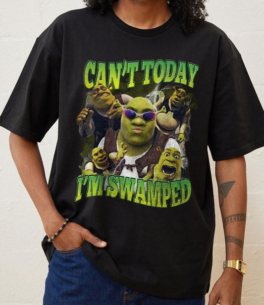 Can't Today I'm Swamped Shirt, Shr4k Funny shirt, Shr4k Face Meme shirt classic