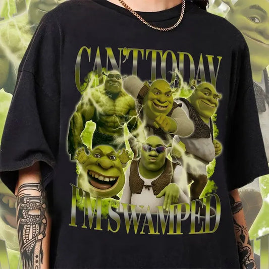 Can't Today I'm Swamped Shirt, Shrek Bootleg Fiona Princess Shirt, Sassy Shrek Shirt