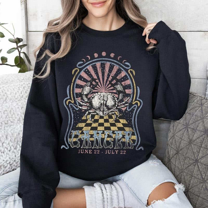 Cancer Zodiac, Astrology, Horoscope Sweatshirt T-Shirts, Hoodie | DripVista.com