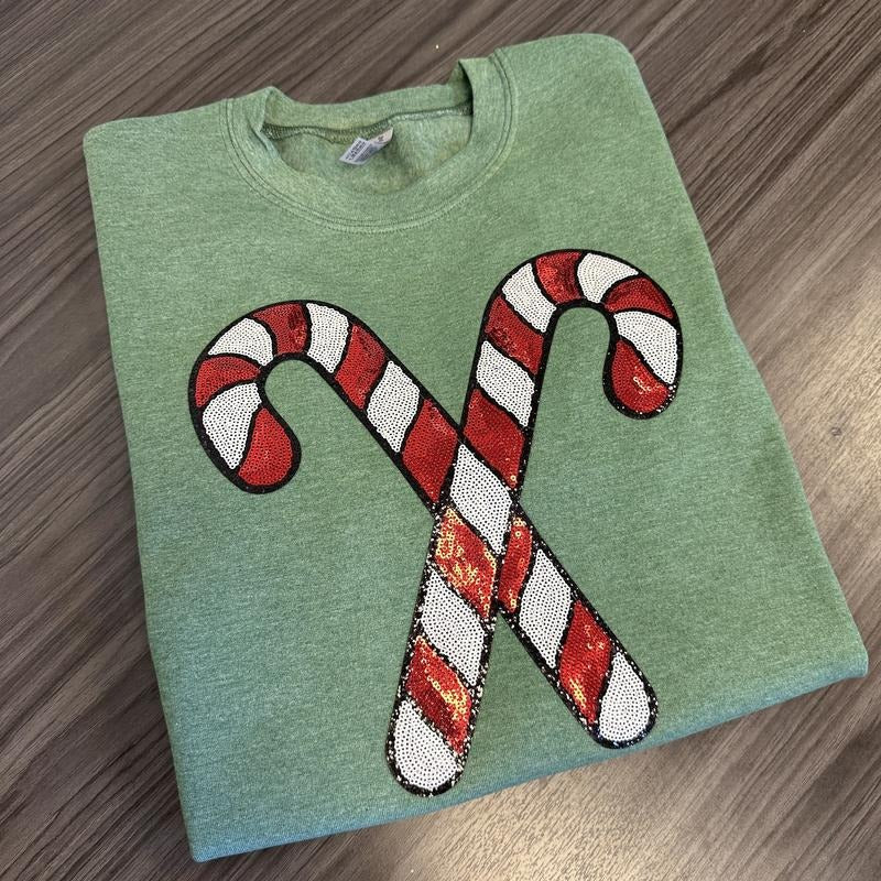 Candy Cane Christmas Sweatshirt