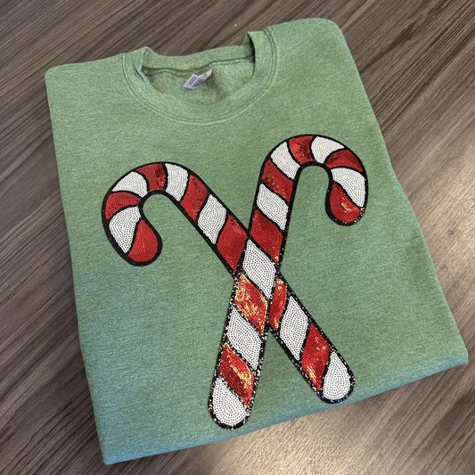Candy Cane Christmas Sweatshirt