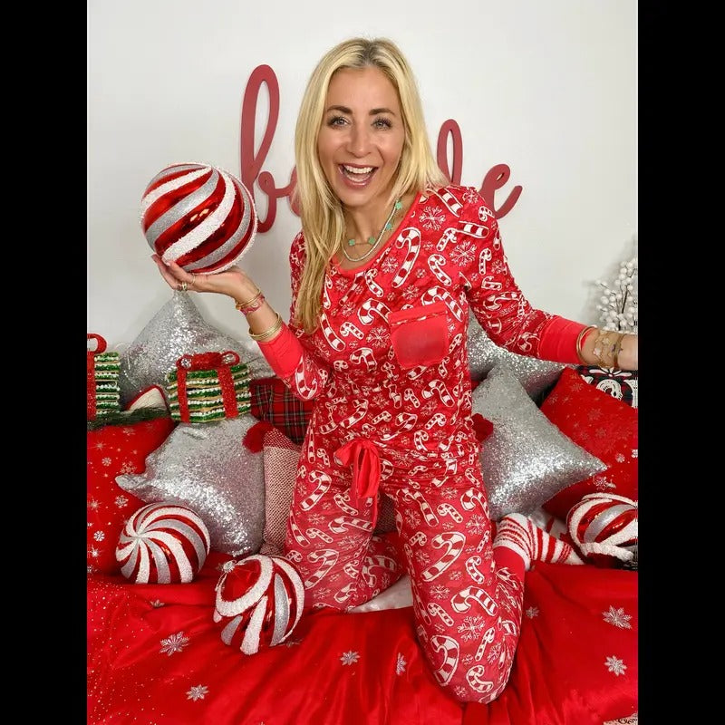 Candy Cane Pajama Set T-Shirts, Hoodie, Sweatshirt | DripVista.com