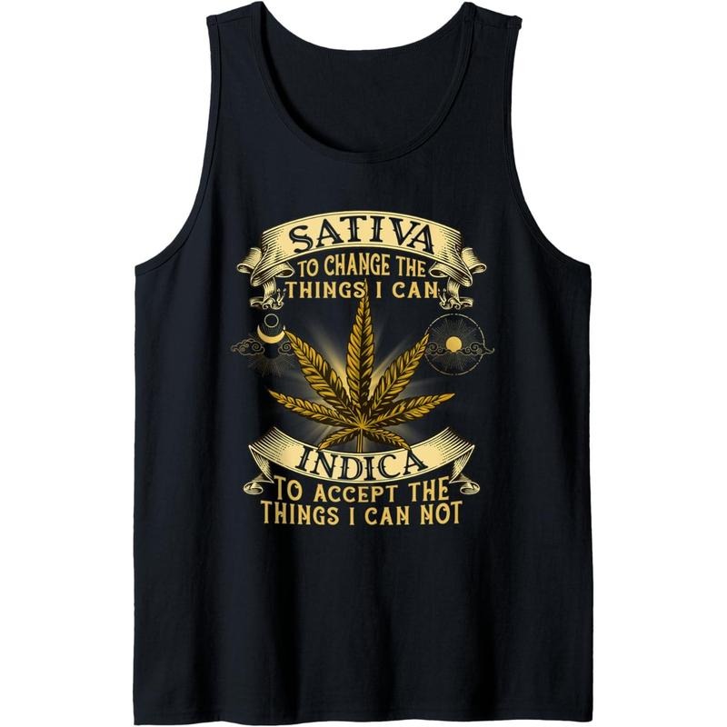 Cannabis Weed Leaf Tank Top T-Shirts, Hoodie, Sweatshirt | DripVista.com