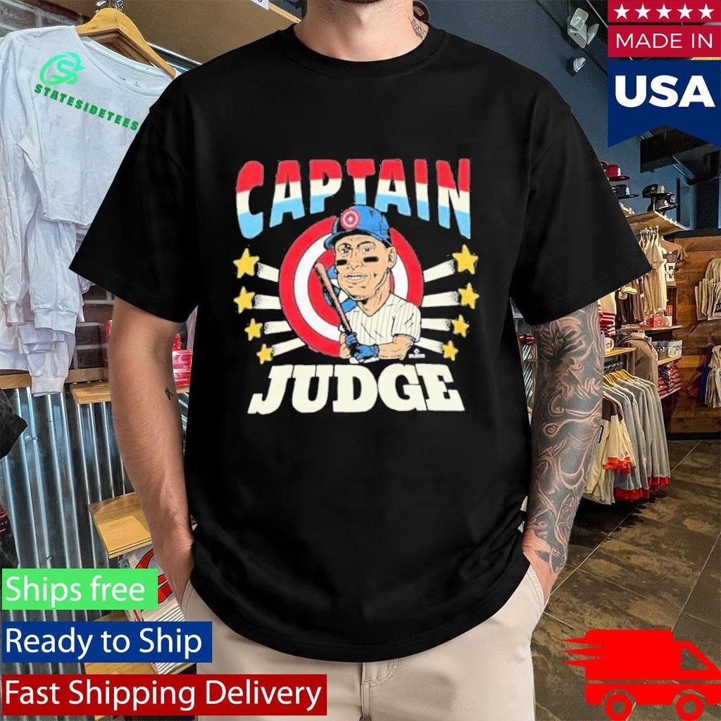 Captain America Aaron Judge Cartoon Shirt