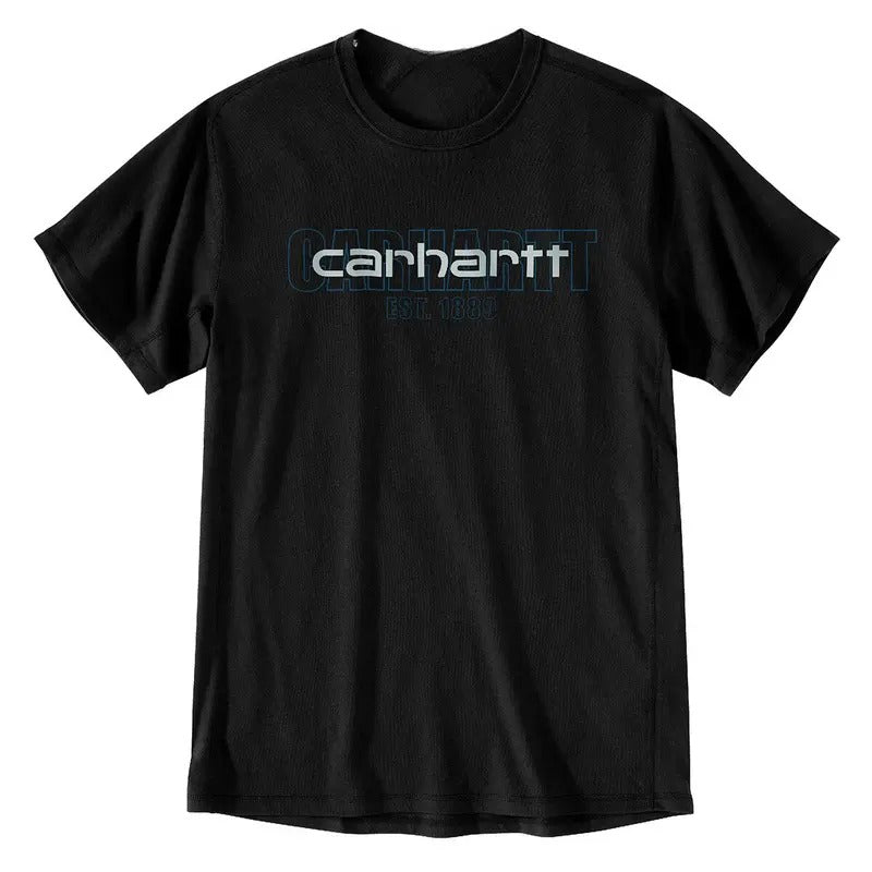 Carhartt Men's Force Relaxed Fit Midweight Short-Sleeve Logo Graphic T-Shirt Sweatshirt Hoodie | DripVista.com
