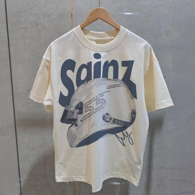 Carlos Sainz Williams  T-Shirt, Sainz 55 Racing Tee, Vintage F One Shirt, Gift for Carlos Sainz Fan