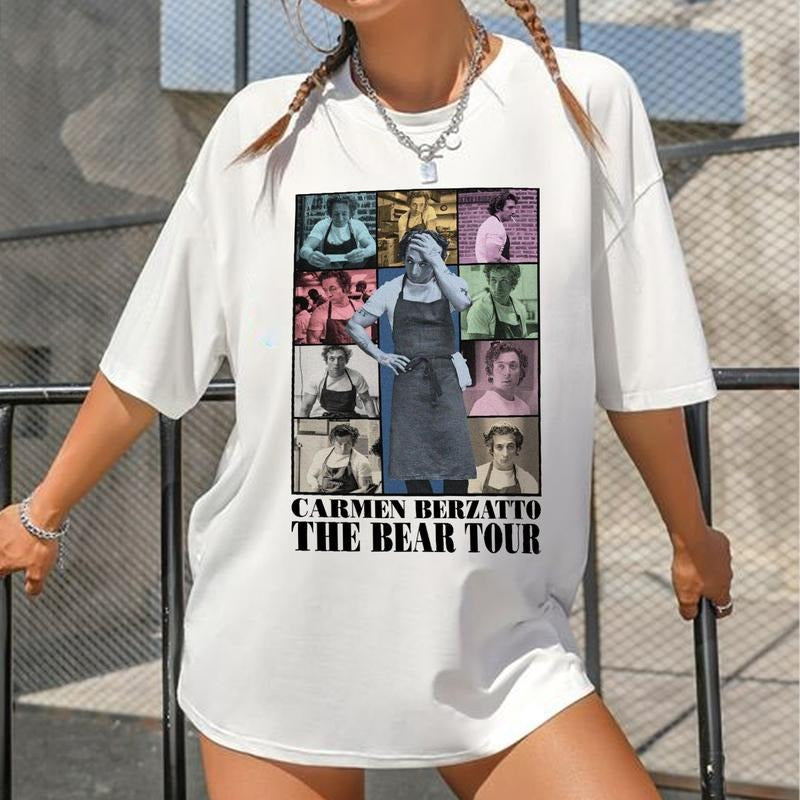 Carmy The Bear Tour T-Shirt Sweatshirt Hoodie Unisex Cotton Fabric Menswear Short | DripVista.com