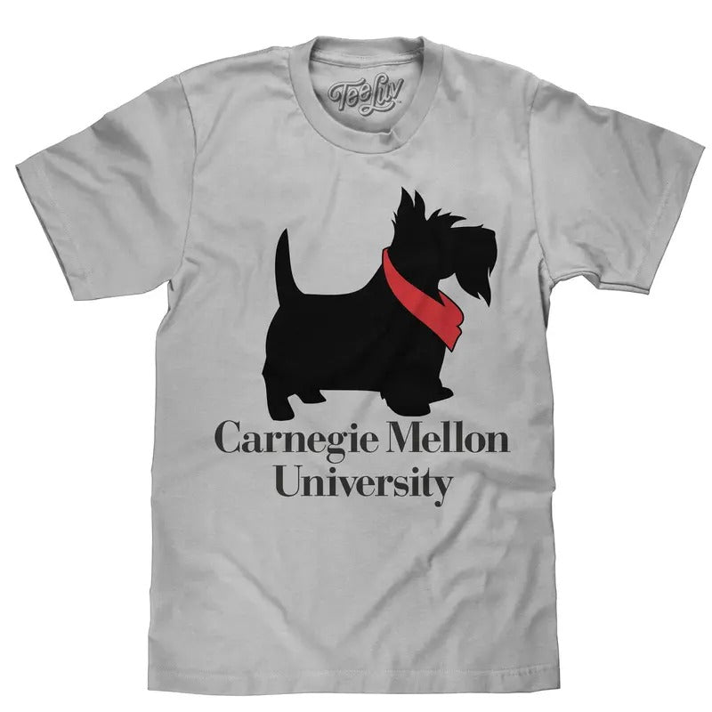 Carnegie Mellon University Scotty Dog T-Shirt - Gray