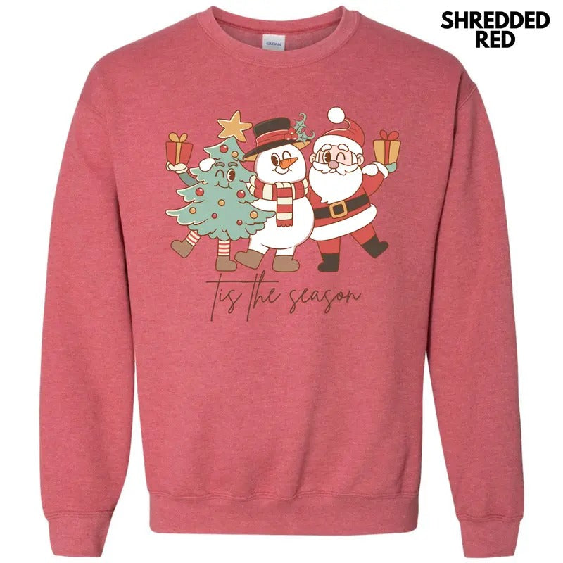 Cartoon Christmas Tis The Season Sweatshirt 'NLB'