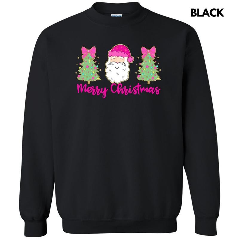 Cartoon Santa Trees Trio Sweatshirt 'NLB' T-Shirts, Hoodie | DripVista.com