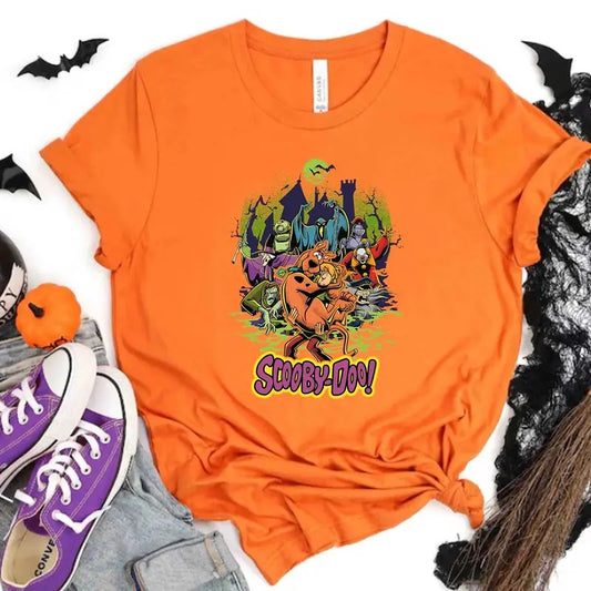 Cartoon Shirt, Hallowen Shirt,  Cute Fall Shirt, Spooky Season