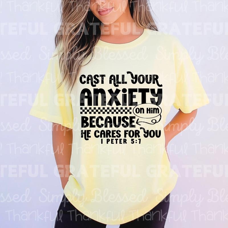 Cast all your Anxiety on Him DTF Transfers - THIS IS NOT A SHIRT