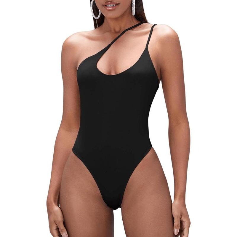 Casual Straw hat pirates Shoulder Sleeveless Asymmetrical Neck Summer Bodysuit Shirt Cami Tops Hoodie, Sweatshirt